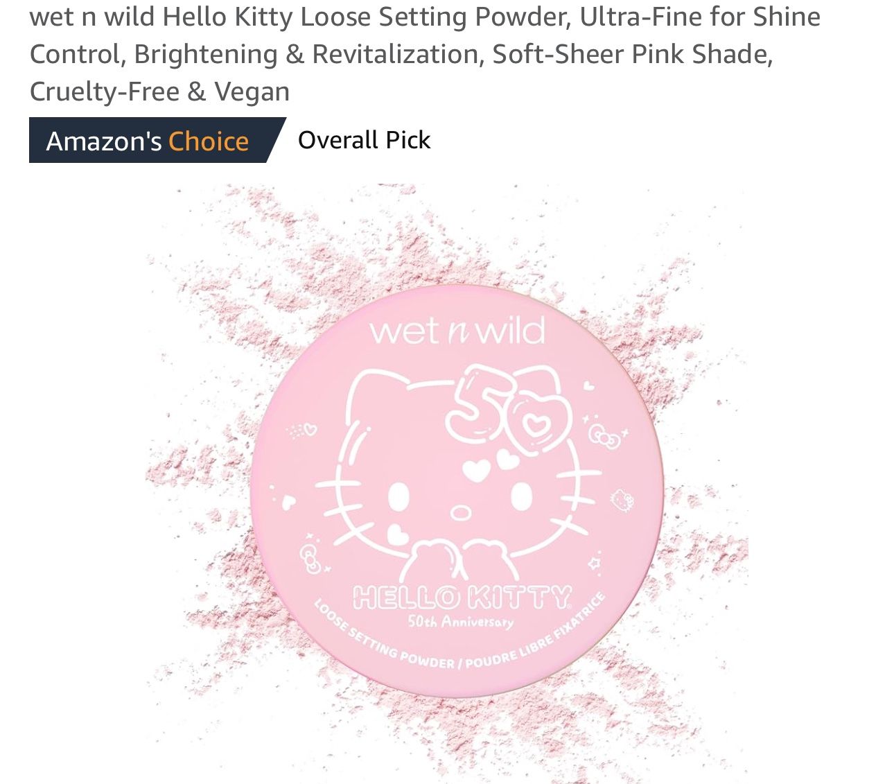 Hello Kitty loose setting powder, new: