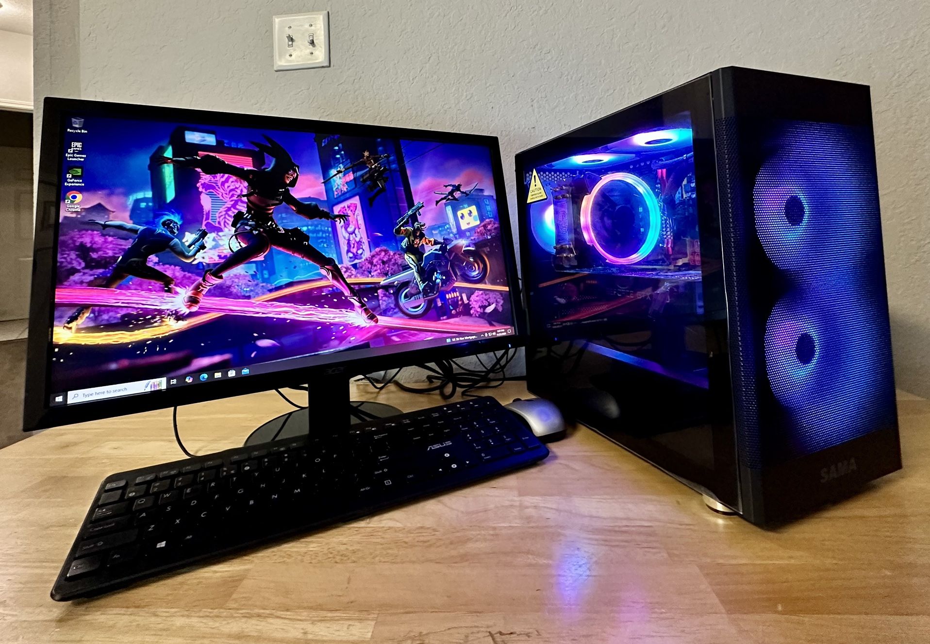 Complete Budget Gaming PC Intel Xeon 8-Core NVIDIA GTX 1070 32GB Ram 500GB SSD 🔥
