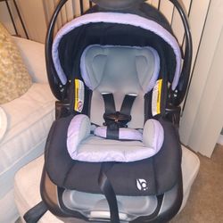 Infant Baby Car Seat Purple Gray And Black
