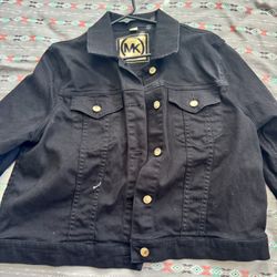 MK black denim jacket