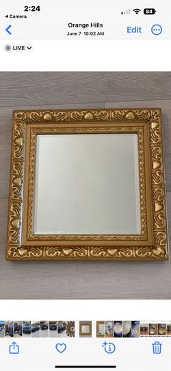 Vintage Gold Frame Mirror