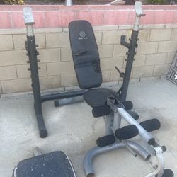 Weight Bench With Rack