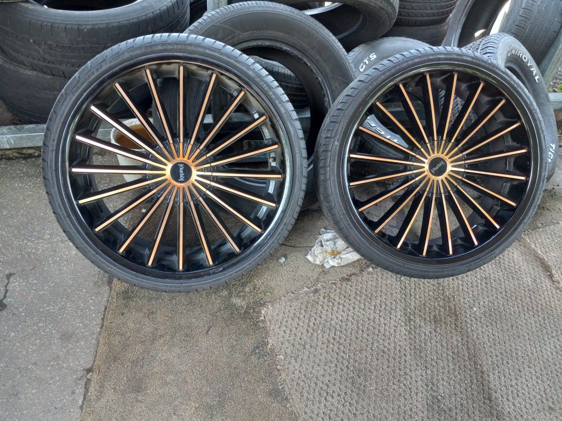 Tire And Rims Rose Gold