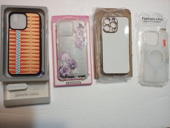 iPhone Cases for size 15 Pro Max  ( You Get ALL 4 Cases) as seen in photo
