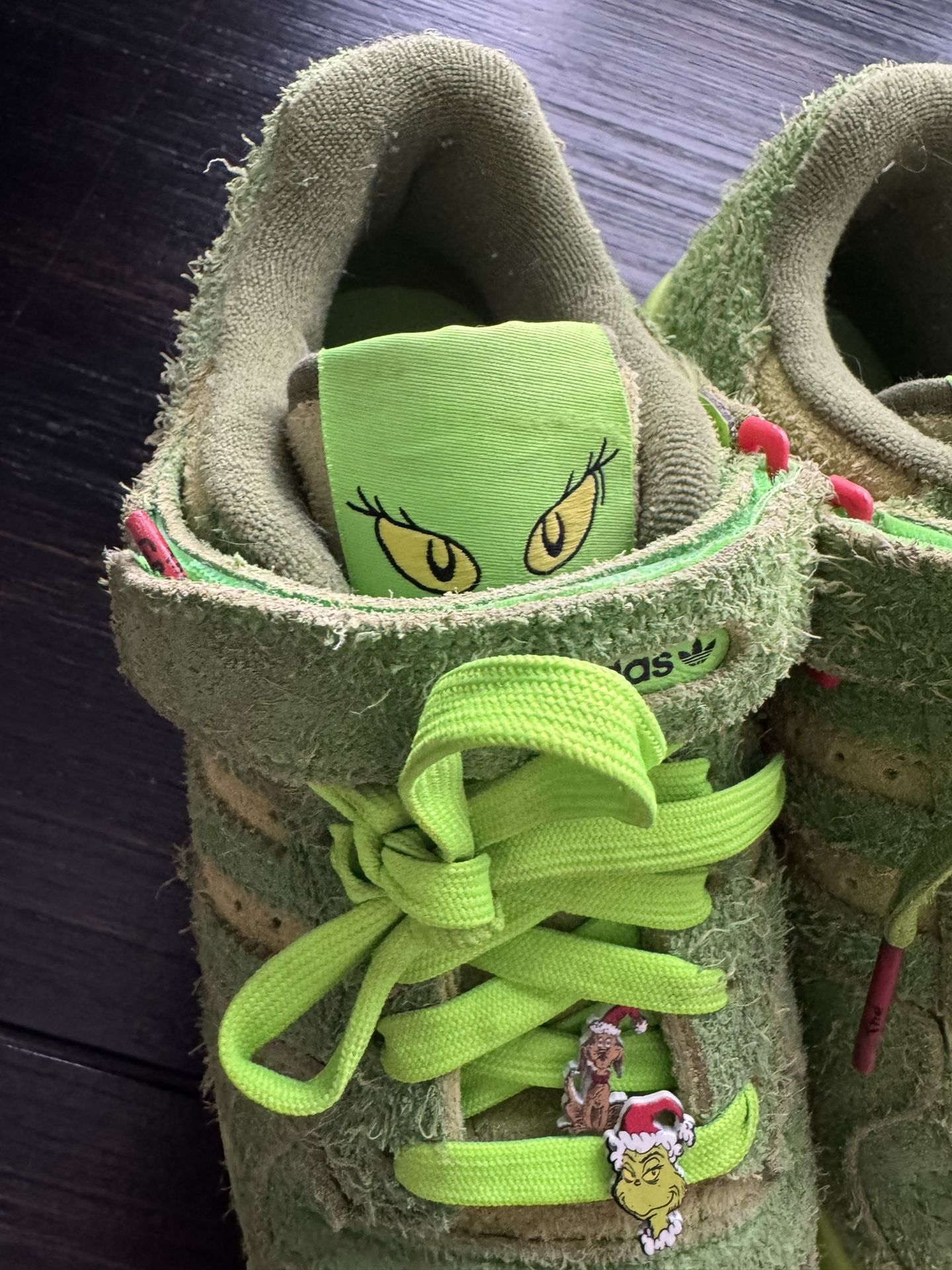 Adidas Grinch Shoes Youth Size 4.5