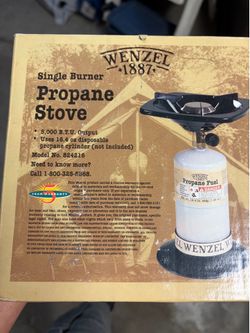 Wenzel single burner propane stove.