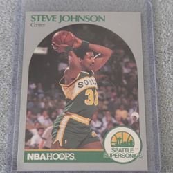 1990-91 Hoops #278 Steve Johnson Seattle SuperSonics