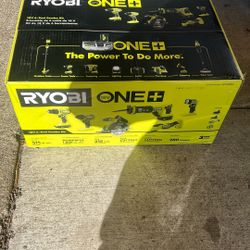 Brand New RYOBI ONE 18v 6 Tool Combo. NEVER OPENED  