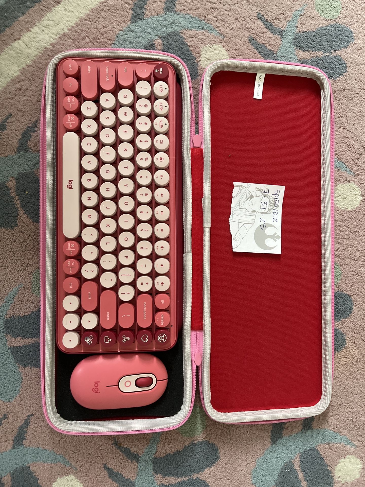 Logitech POP Keys Keyboard And Mouse With Carrying Case 