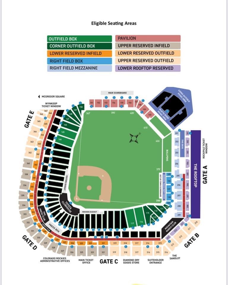 Rockies Two Ticket Vouchers!