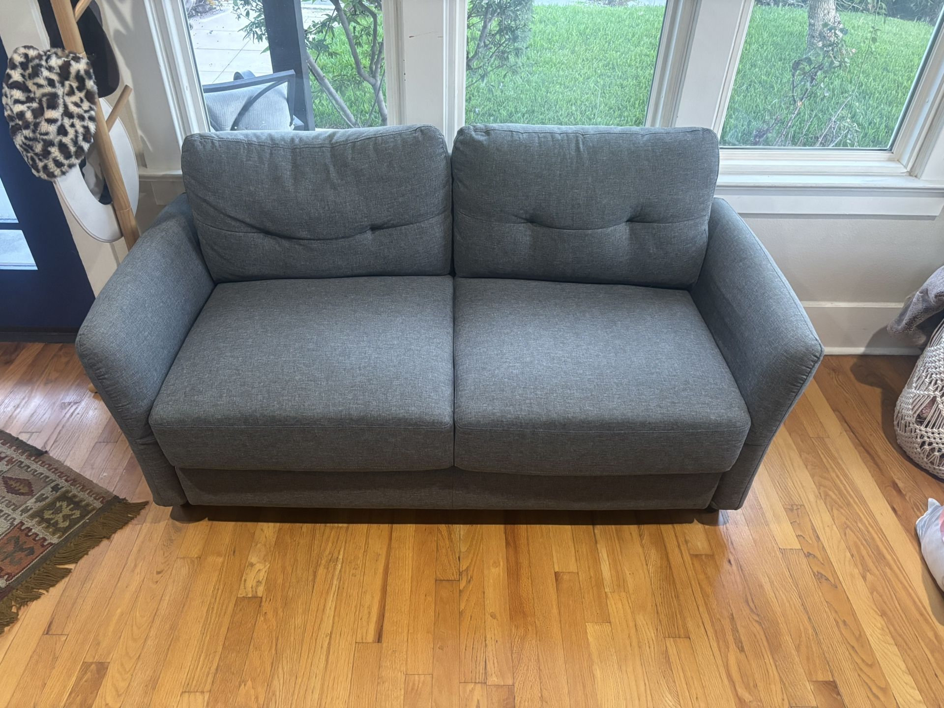 “Helsel 62.2'' Upholstered Loveseat” Couch 2-Person