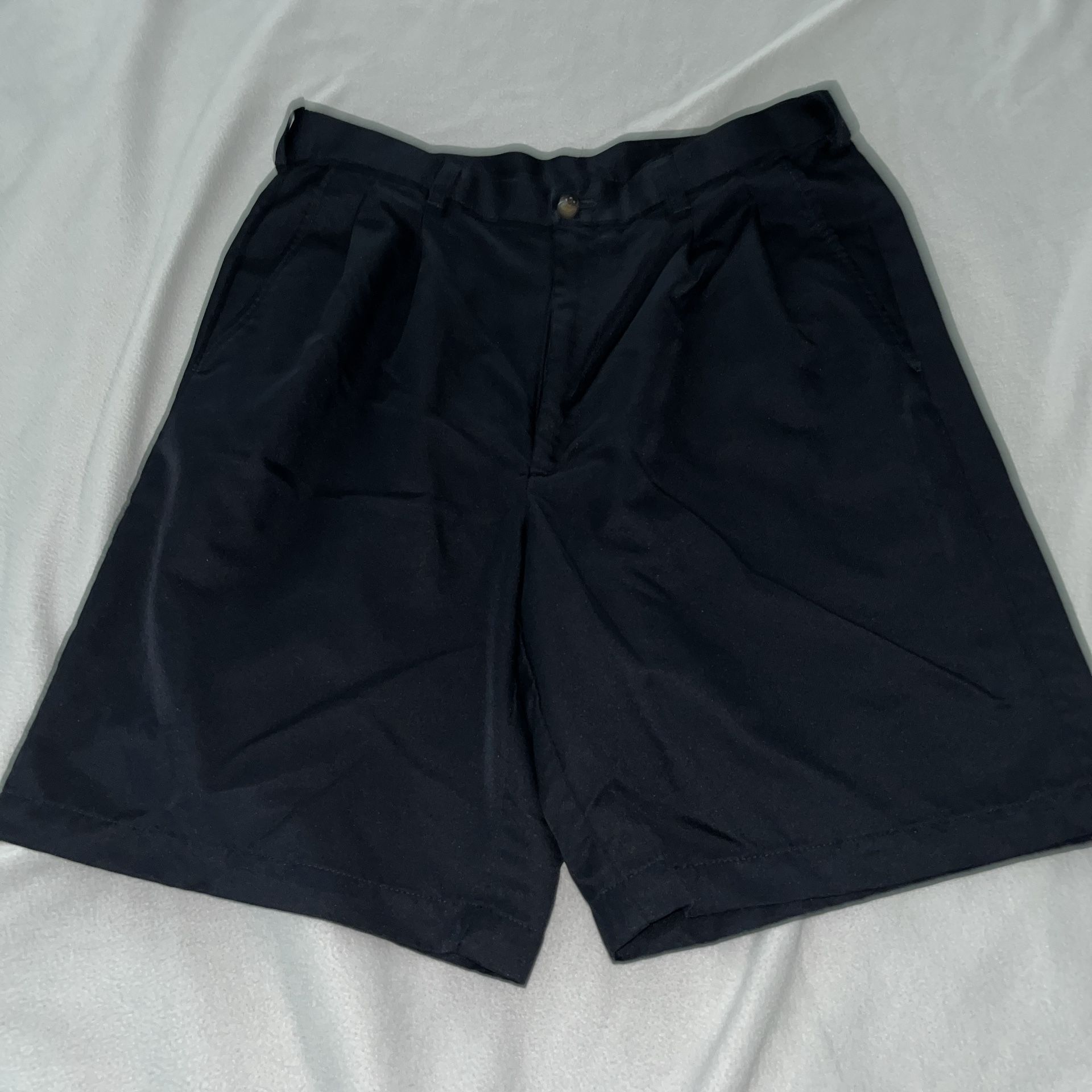 Haggar Shorts Men Adult Size 34 Black A001