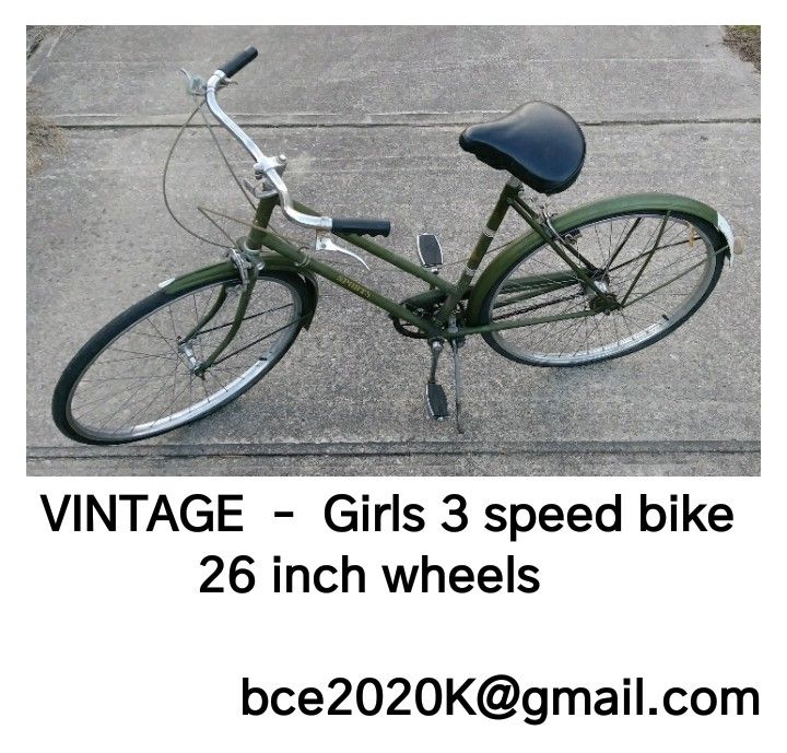 Vintage 3 Speed Bike