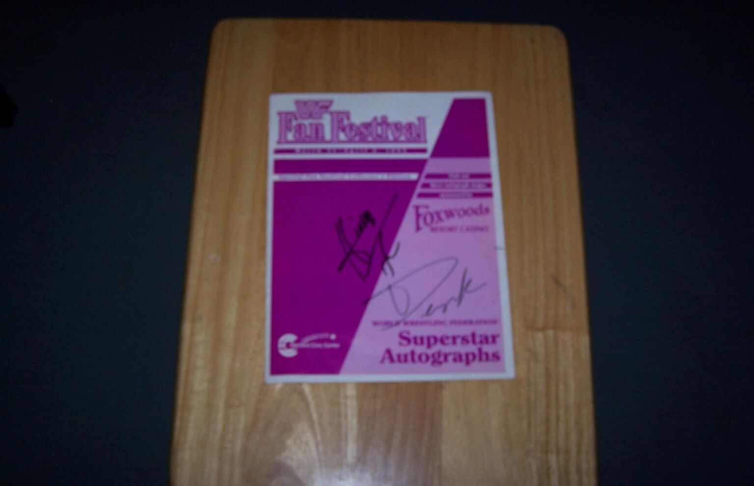 Rare WWF Program With Multiple Signatures