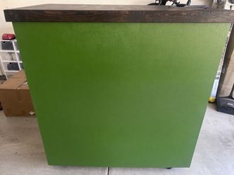 Custom Coffee or Bar Cart (Collapsible w/ Wheels)s