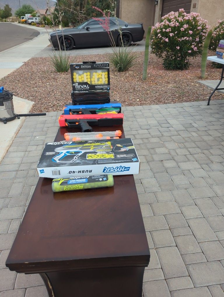 Nerf Guns. All For $27. See Pictures