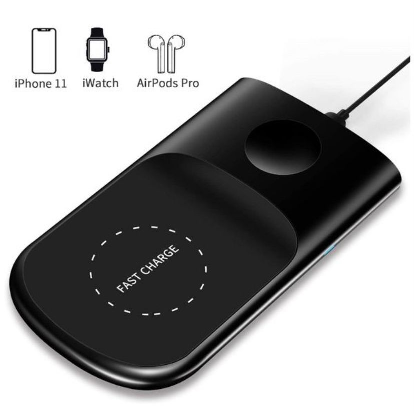 Wireless Charger, YoFeW 2 in 1 Wireless Charging Pad for Apple Watch Series 5/4/3/2,10W Fast Charging Station for iPhone 11/11 Pro Max/XR/XS Max/XS/X/