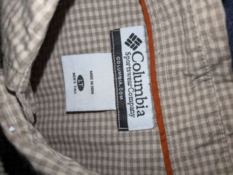 Columbia button-up size large tall