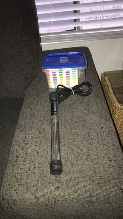 Aquarium heater & water test kit