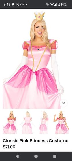 Brand New Princess Peach Costume. (Free Pair of Additional Leggings Included.) 