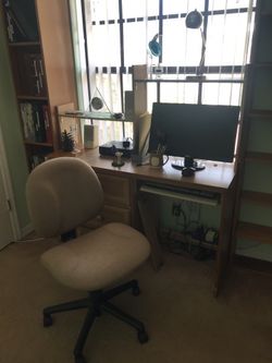 Desk, Chair, Side Table