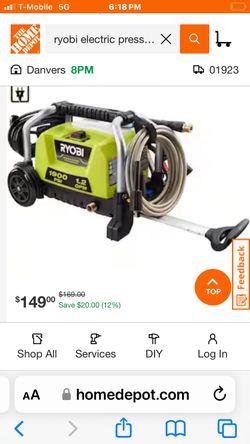Ryobi Pressure Washer And Accessories 