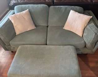 Drew and Jonathan 7’ sofa and ottoman