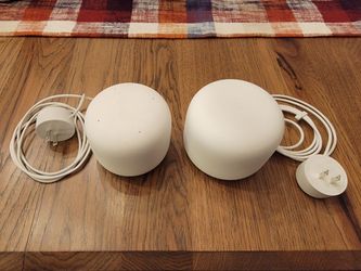 Google Nest WiFi Router + extender with Power Adapters