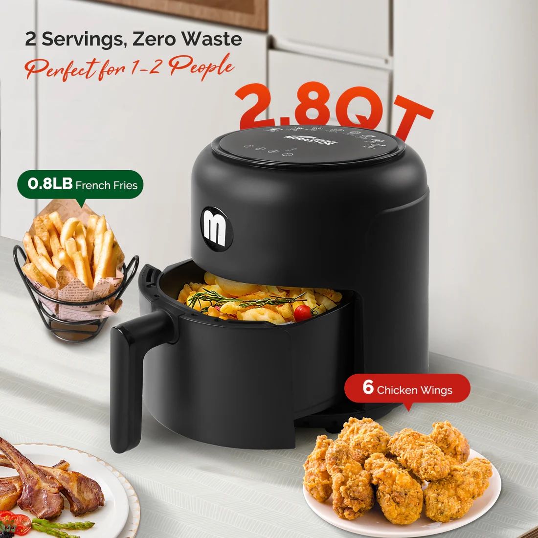 MIRASTON 2.8 QUART COMPACT AIR FRYER - BRAND NEW IN BOX - GREAT GIFT IDEA - $40.00