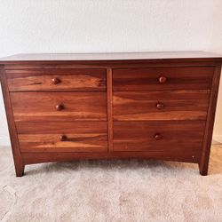 Solid Wood 6-Drawer Dresser – $100