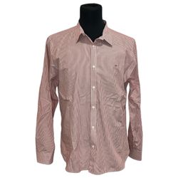 Calvin Klein Men’s Pink Striped Dress Shirt Long Sleeve Button Up Size XL