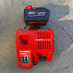 New Milwaukee M18 XC 5.0 Battery & Rapid Dual Charger