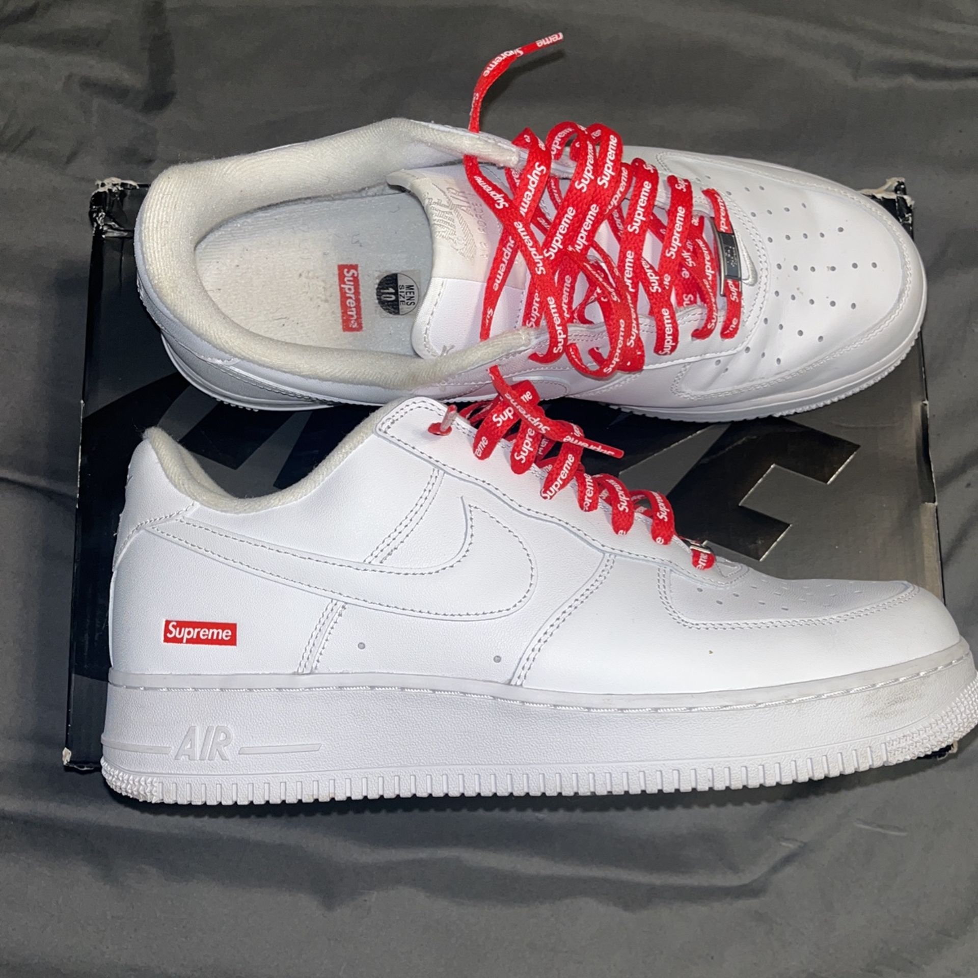 Supreme x Air Force 1 Low 'Box Logo - White'