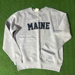 Pacific & Co purple Maine crewneck sweatshirt size S
