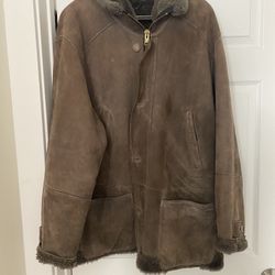 Genuine Leather Shearling Coat