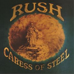Vintage 1975 RUSH- Caress of Steel (CD, 1975) 3rd Studio Album Mercury Records. The image shows the CD cover for the Rush album "Caress of Steel." Thi
