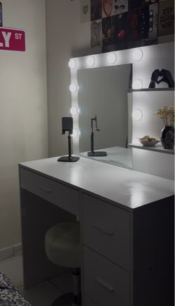 vanity  and chair