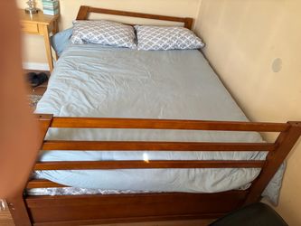 Solid Wood Full/Queen Bed Frame