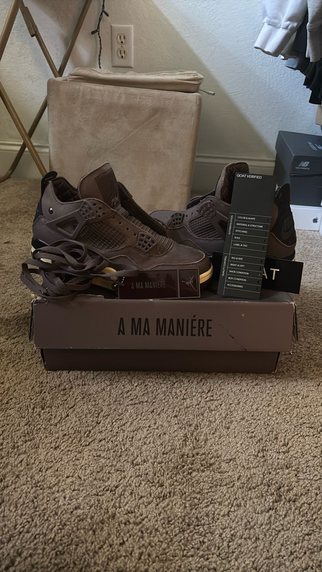 A Ma Maniere X Air Jordan 4 Retro “violet Ore” Size 8 Mens