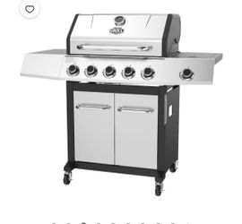 5-Burner Propane Gas Grill with Side Burner,