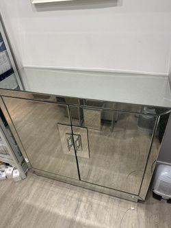 Uttermost Mirrored Andover Cabinet