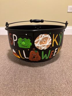 Hand Crafted Halloween Candy Bowl