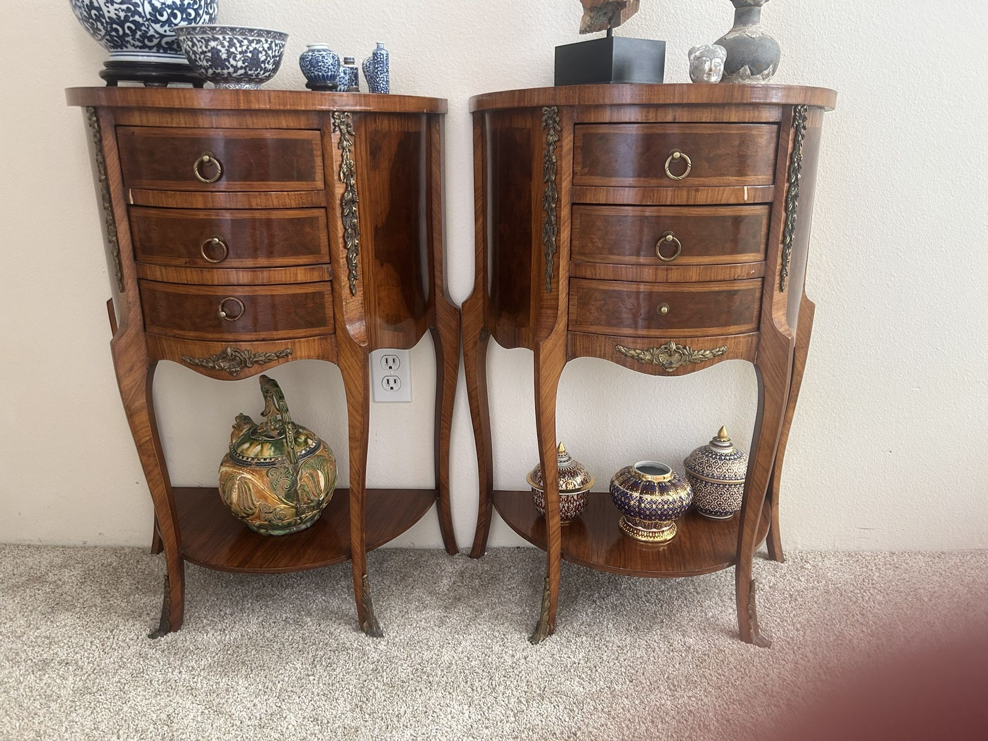 Pair Of Antique Nightstands Or Accent Tables