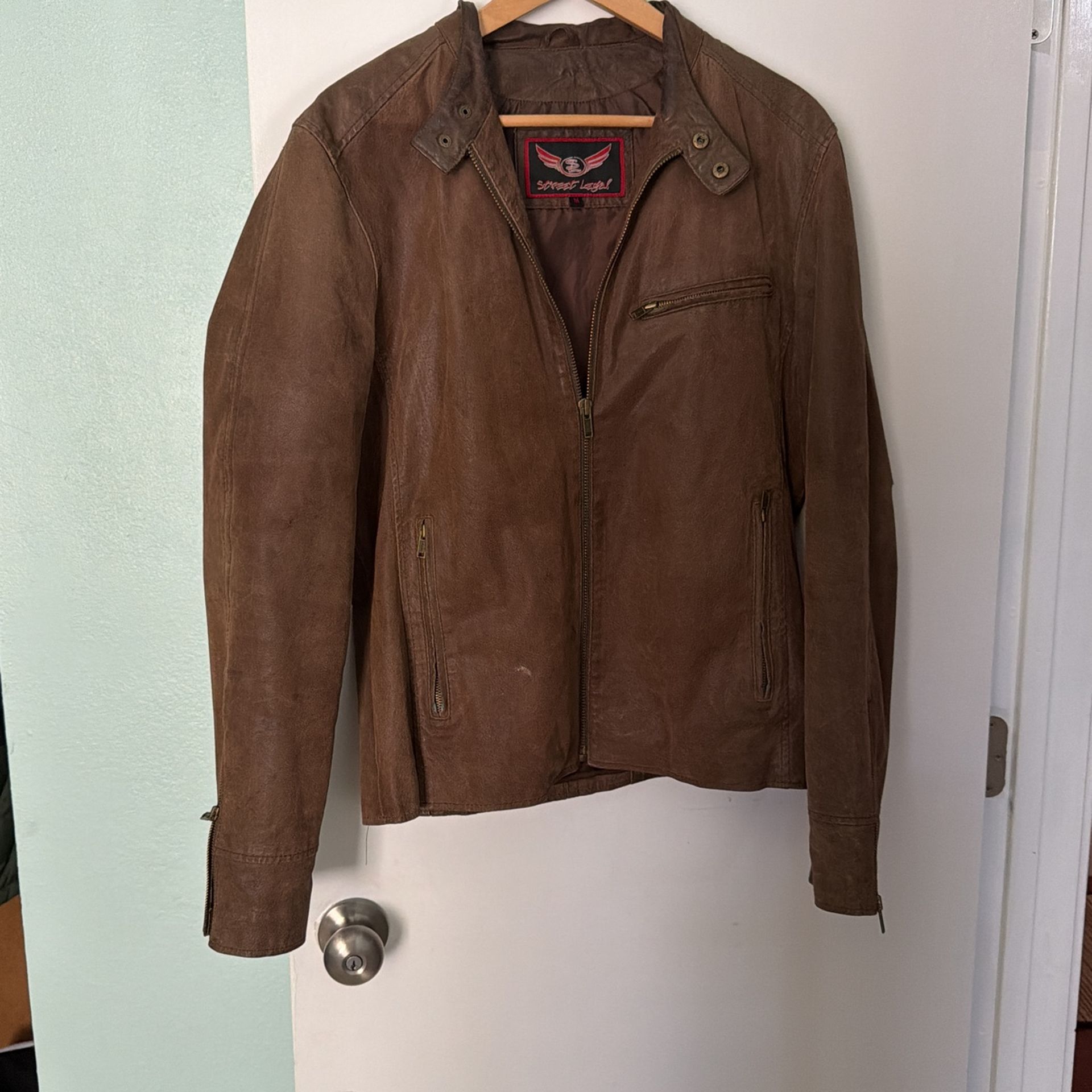 Street Legal Leather Medium Motorcycle Jacket