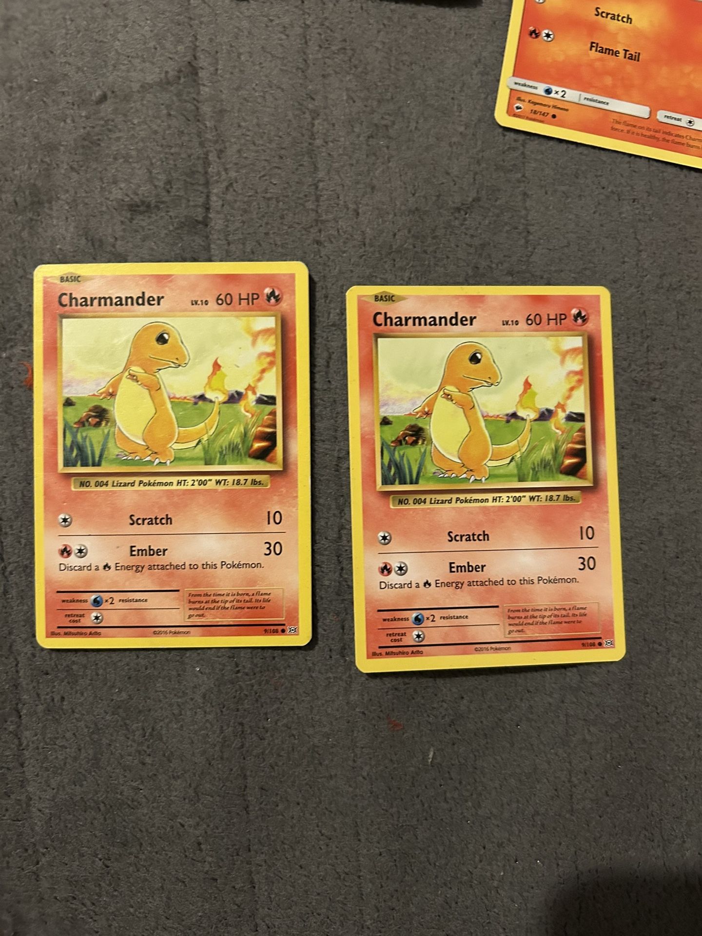 Charmander pokemon cards