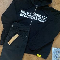 Alocs Zip-Up Hoodie Size Large 