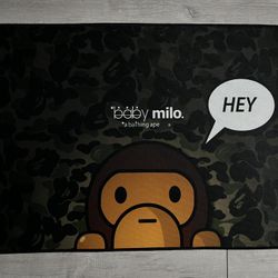 Bape Baby Milo Rug 3FTx2FT Brand New 
