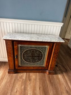 Beautiful display cabinet w granite top