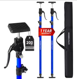 Adjustable Cabinet Jacks for Installing Cabinets (45.3-114.2 Inches 2 Pack) Heavy Duty 200 lb Support Rod & Third Hand Support System with Swivel Non-