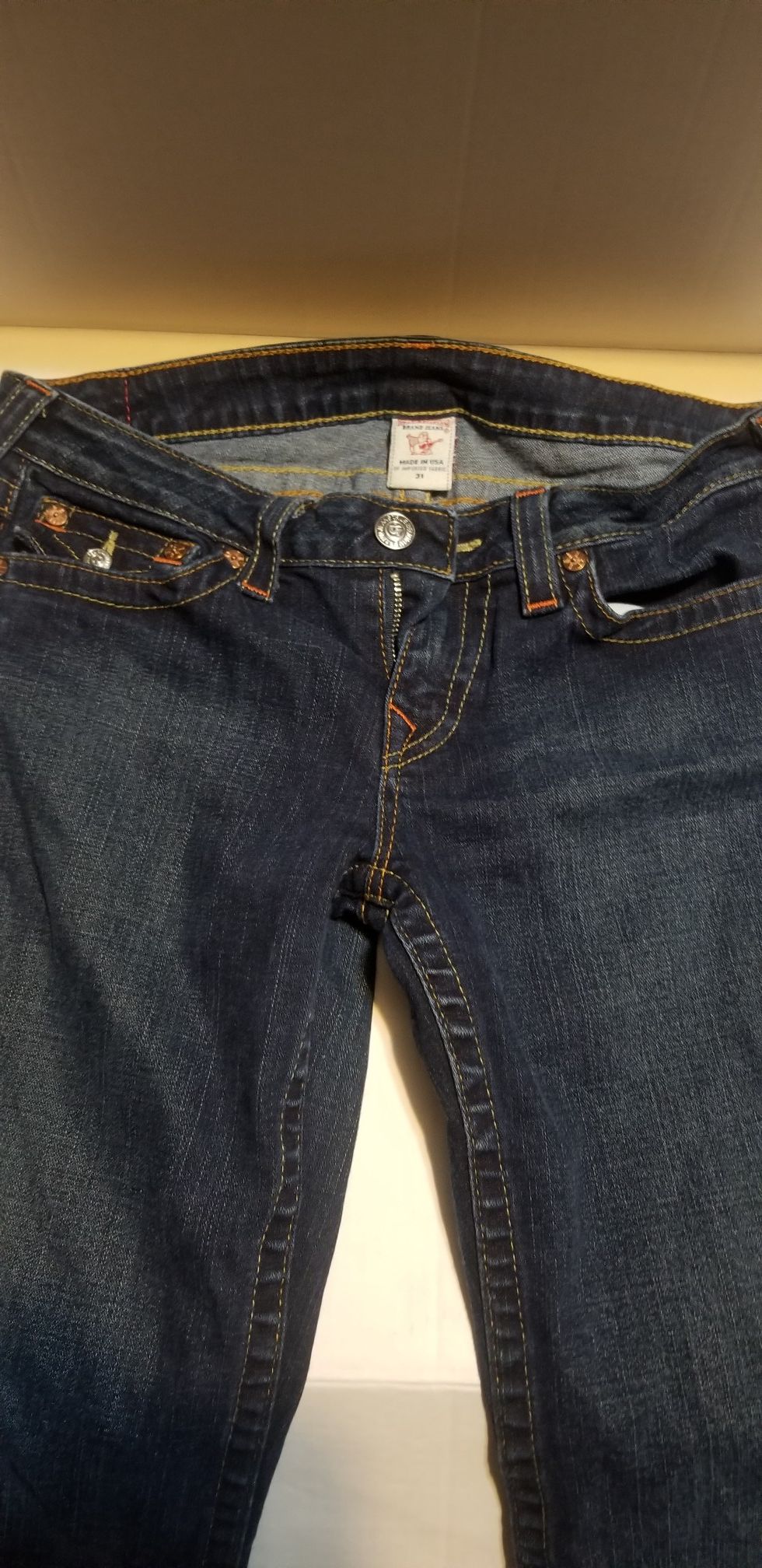 MEN'S STRETCH STRAIGHT TRUE RELIGION JEANS SZ.31